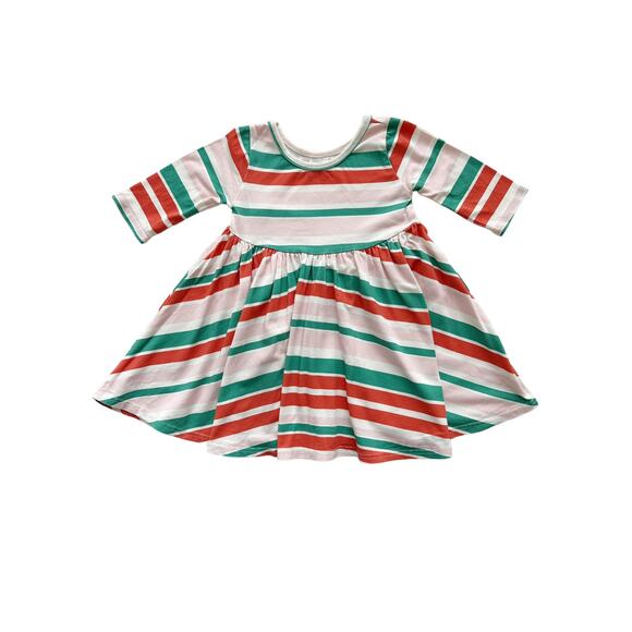 Vivie And Ash Striped Twirl Dress Size 3T - Picture 1 of 4
